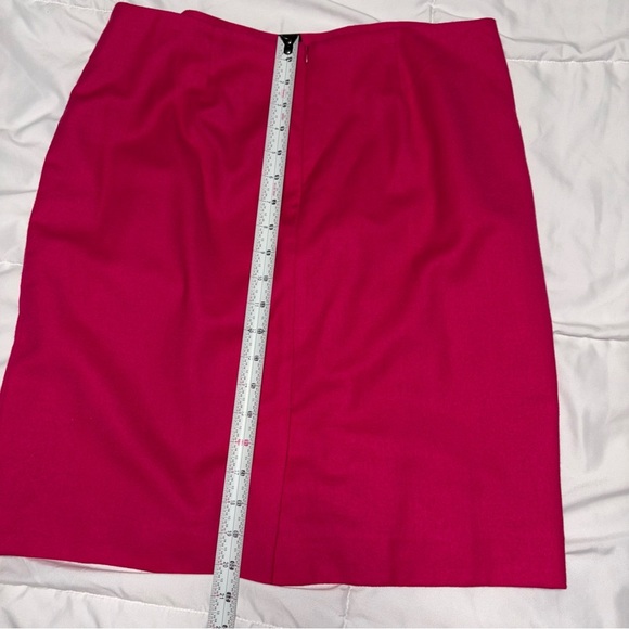 TALBOTS hot pink Barbie wool skirt size 8 - Picture 5 of 6